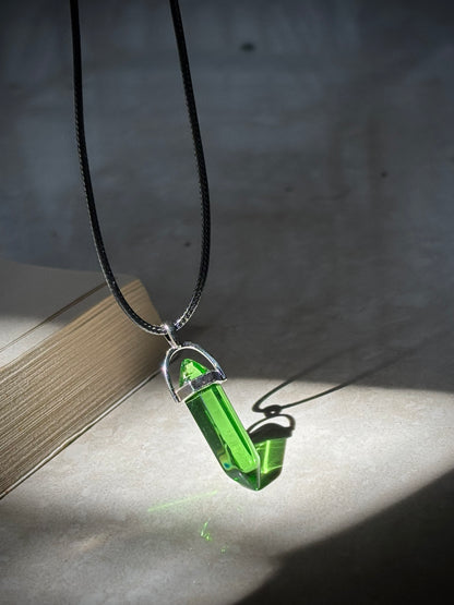 Green Resin Crystal pendant