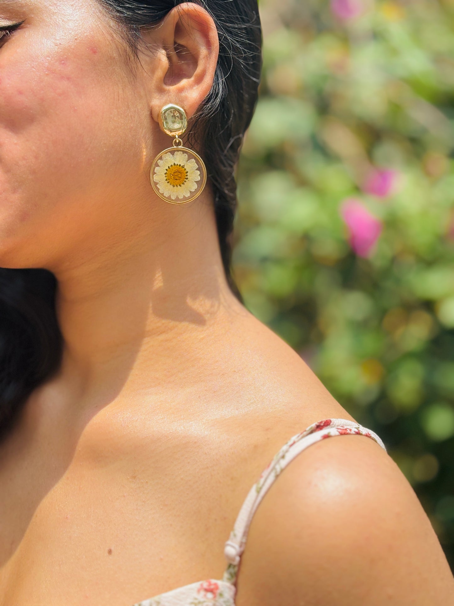 Daisy Flower Stud Earrings