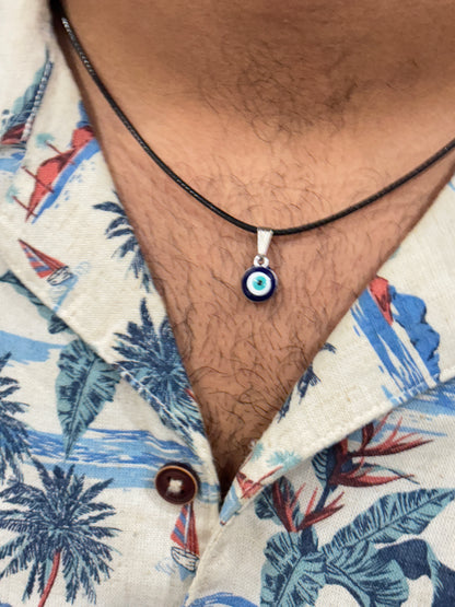 Evil eye pendent with thread