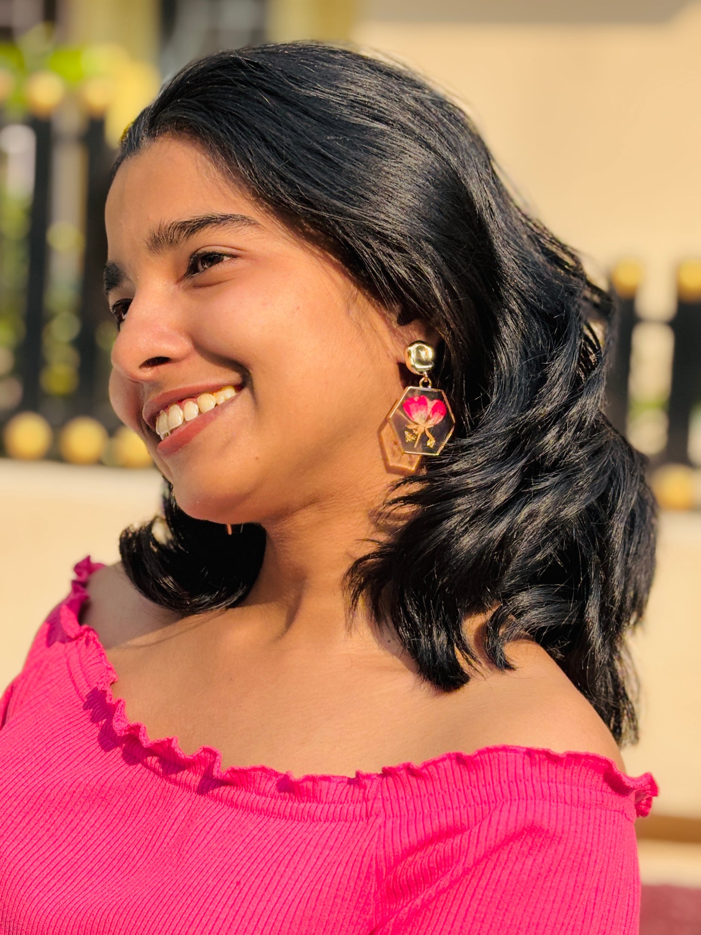 Rose Flower Earrings