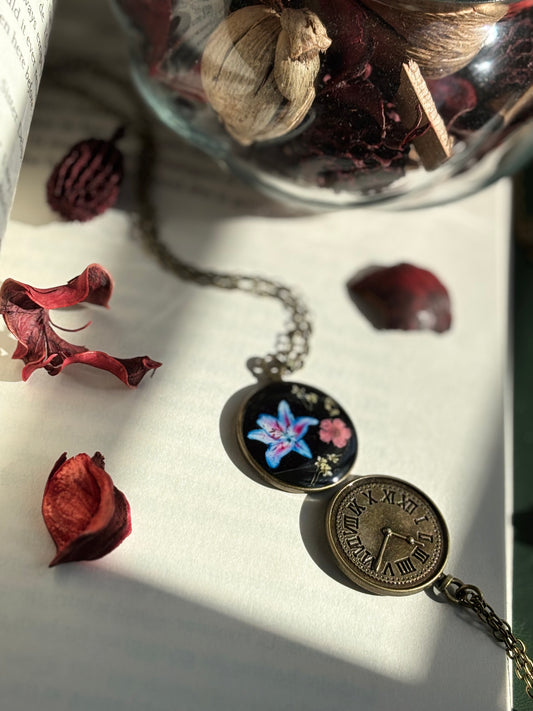Vintage mixed Floral pendant