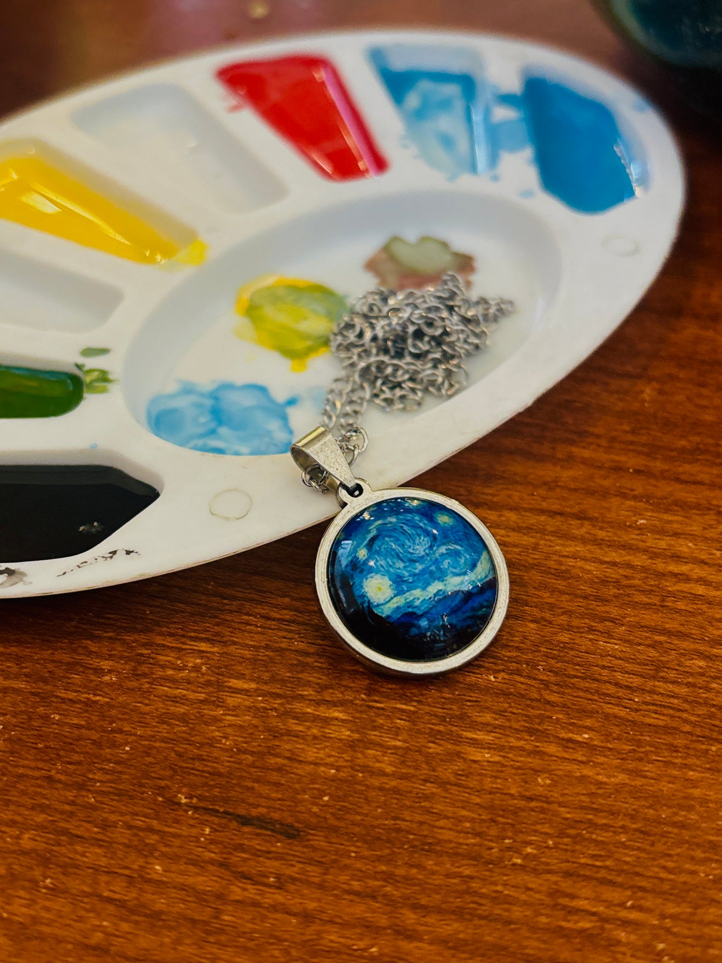 Starry Night Glow in dark pendant