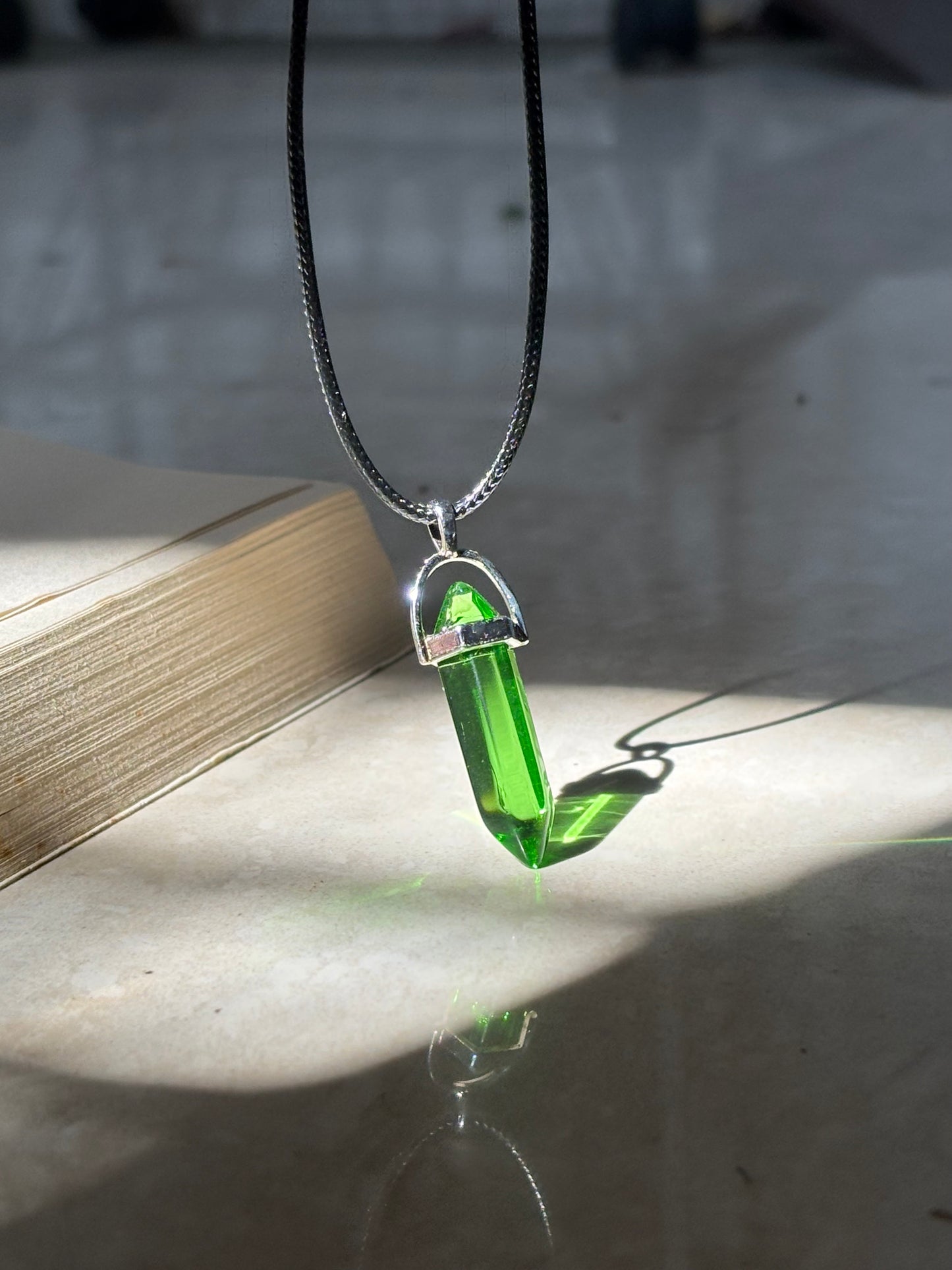 Green Resin Crystal pendant