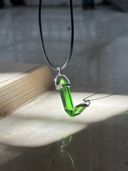 Green Resin Crystal pendant