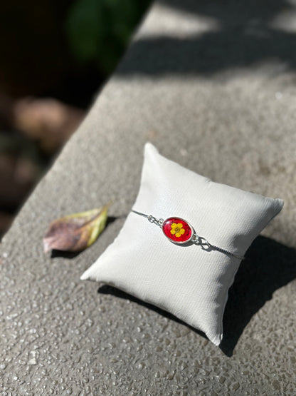 Yellow Plum oval shape Bracelet