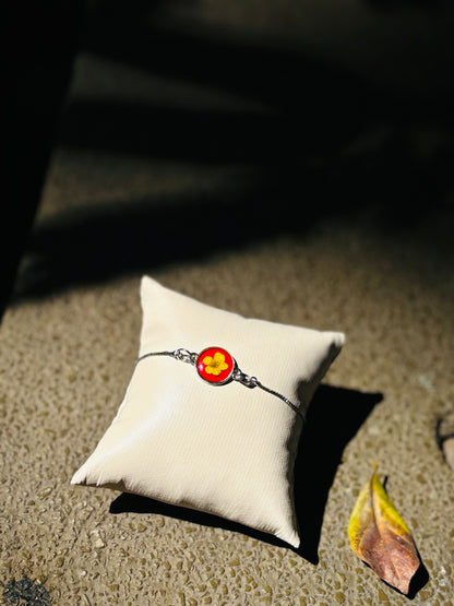Yellow Plum Flower Bracelet