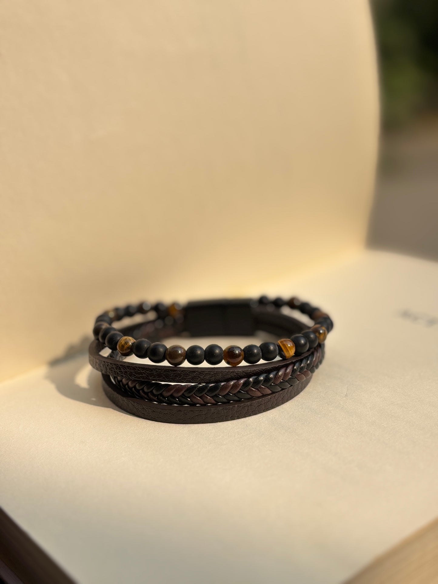 Layered Leather Bracelet