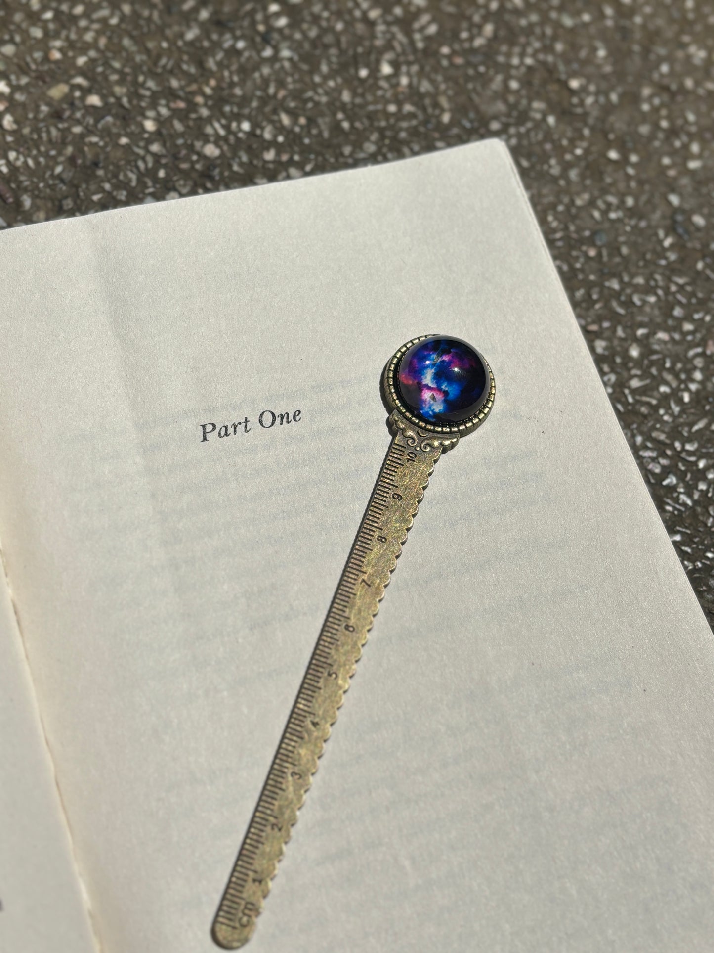 Glow in dark Galaxy Bookmark