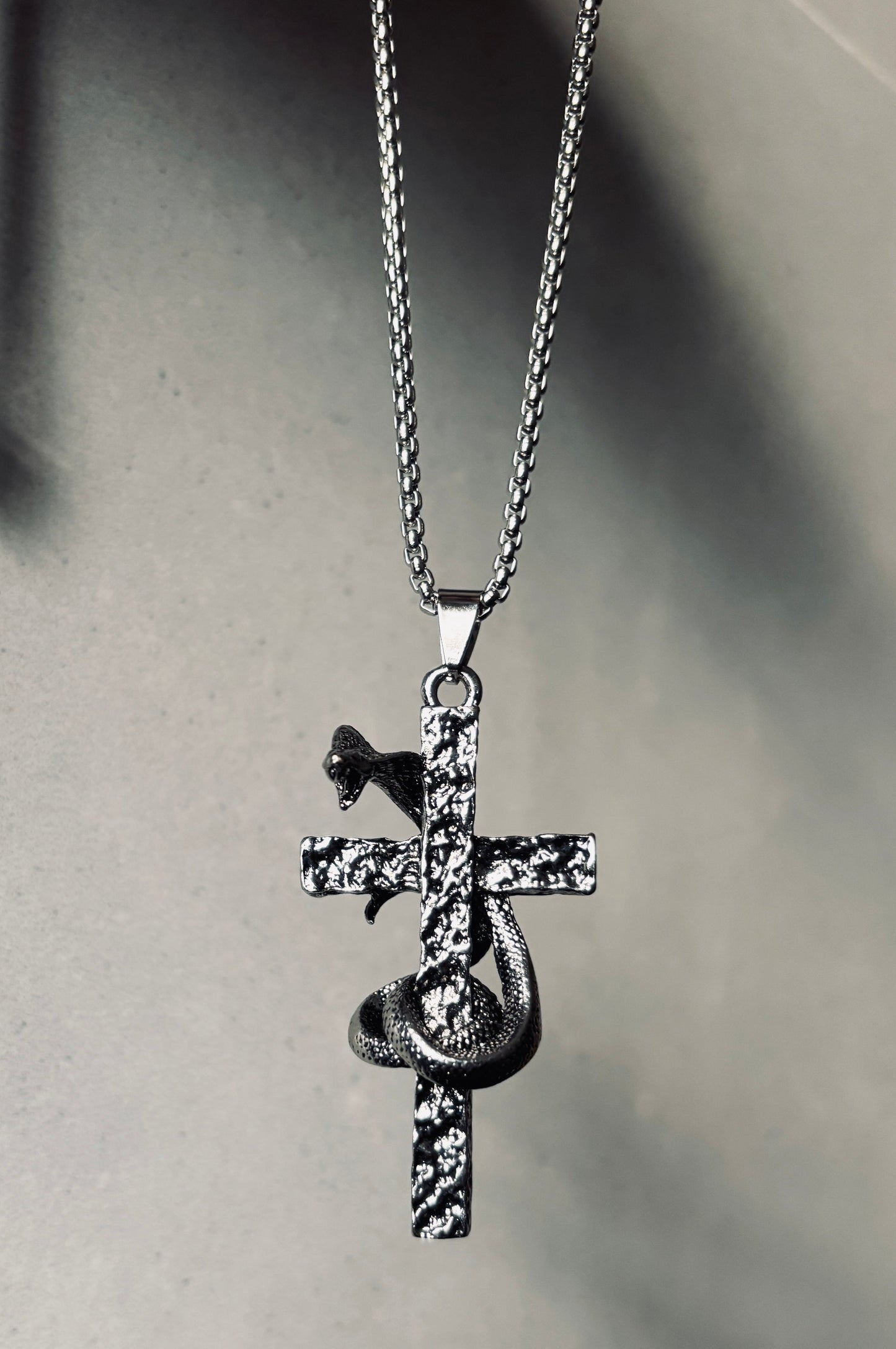 Serpent Cross Pendant