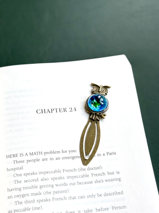 Owl Glow in the dark Bookmark