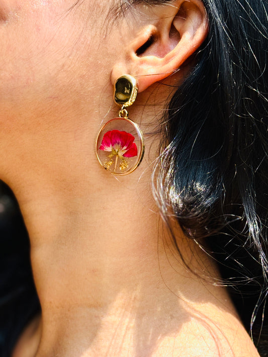 Rose Flower Earrings