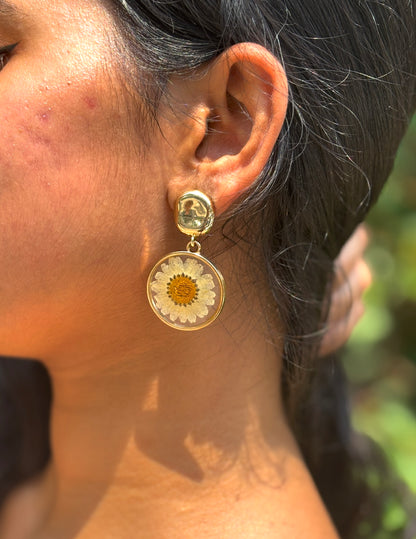 Daisy Flower Stud Earrings