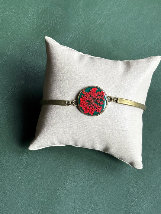 Anne lace Red flower Bracelet