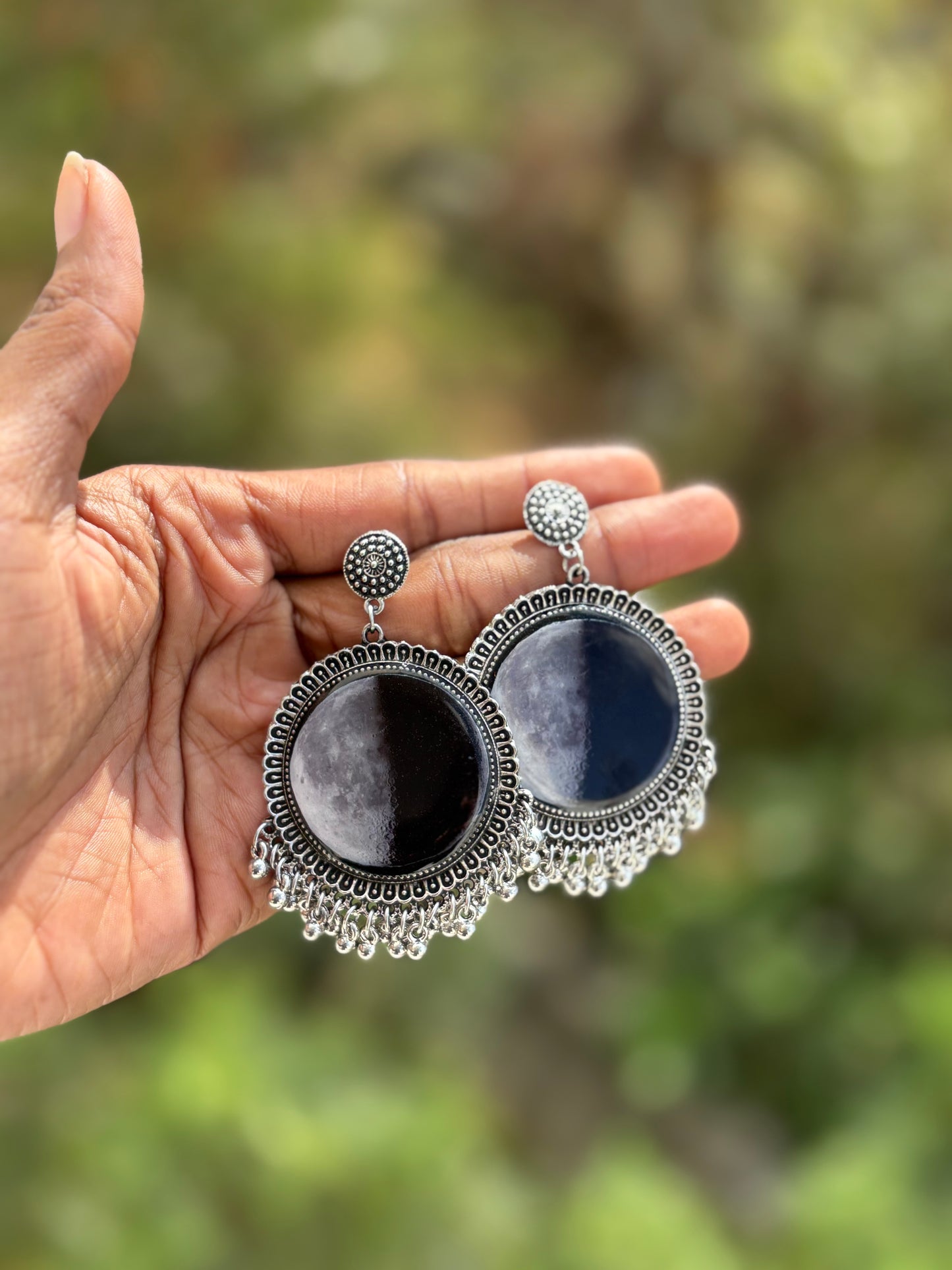 Moon Jumka Earrings