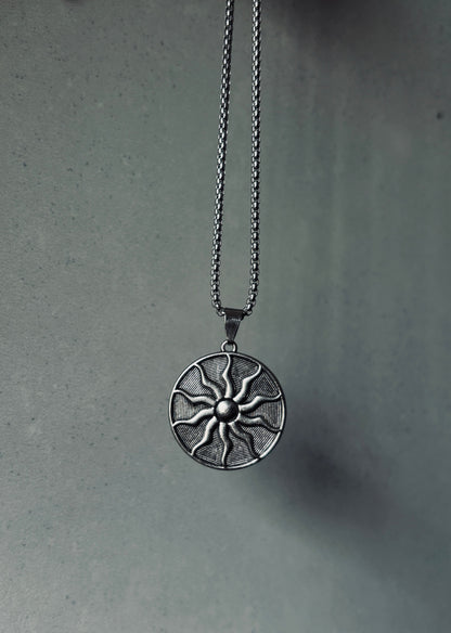 Vintage Sun Wheel Pendant