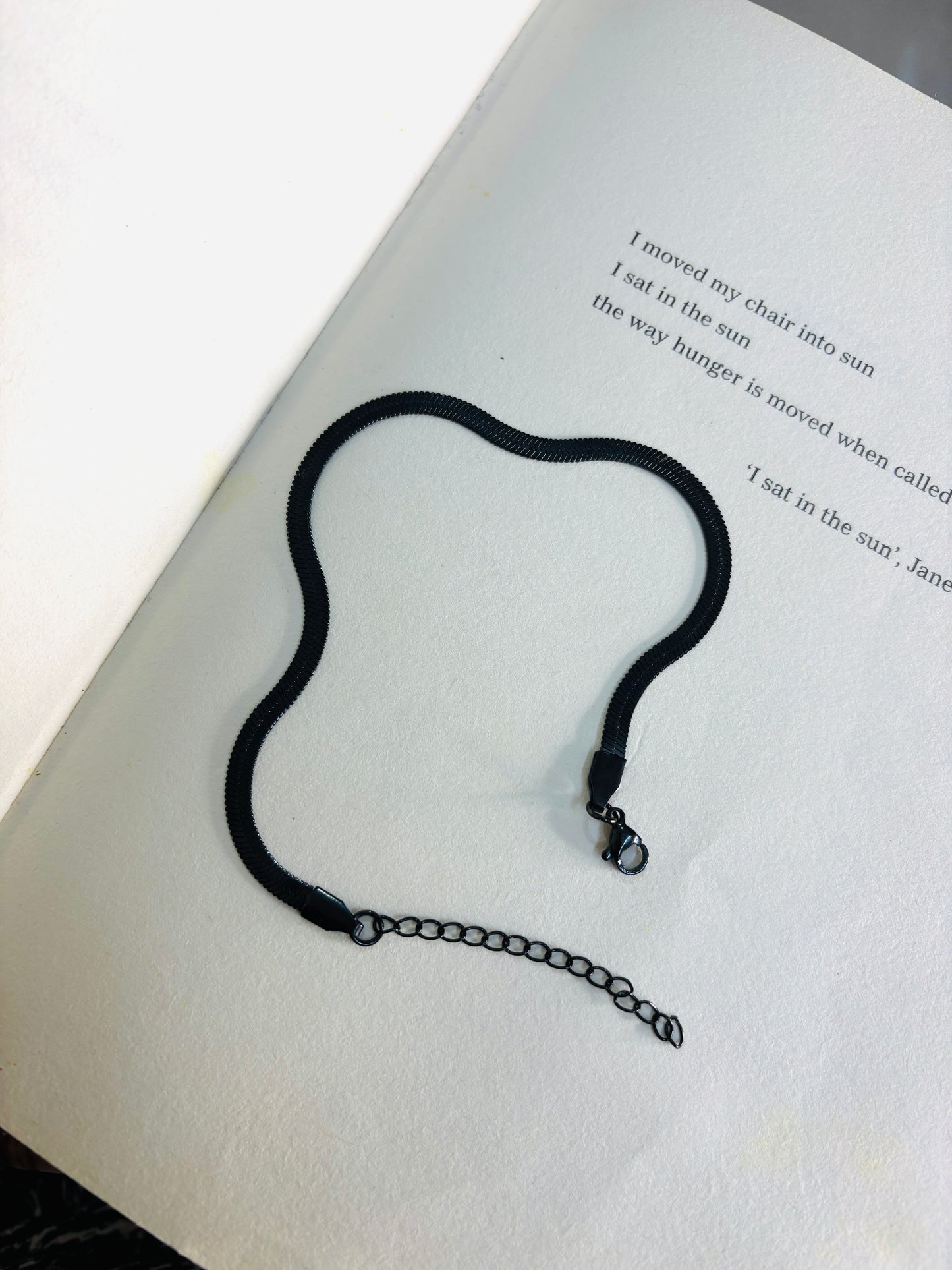 Black snake chain Bracelet
