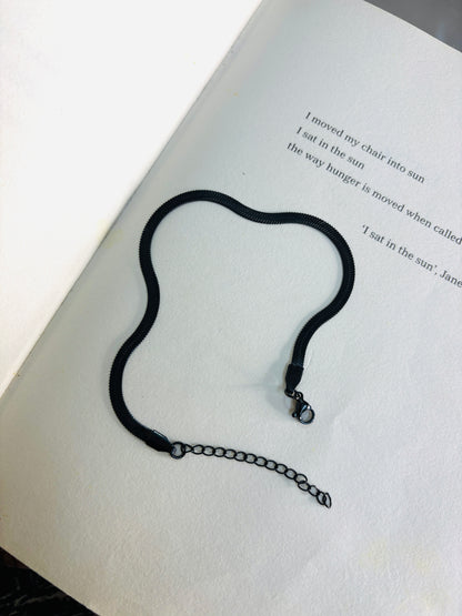 Black snake chain Bracelet