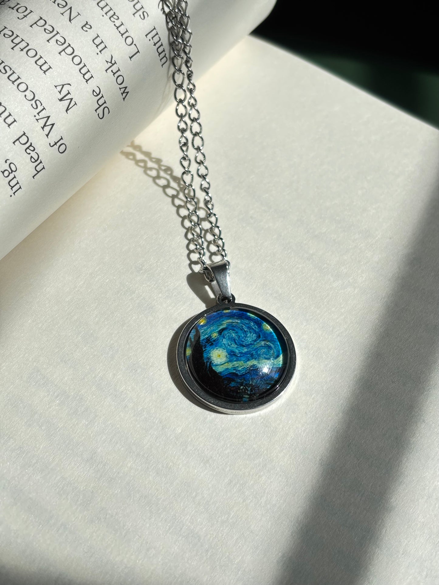 Starry Night Glow in dark pendant