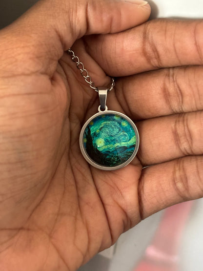 Starry Night Glow in dark pendant