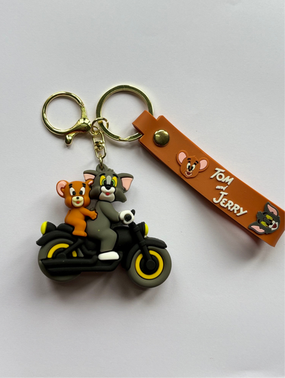 Tom and Jerry OK Bike Keychain