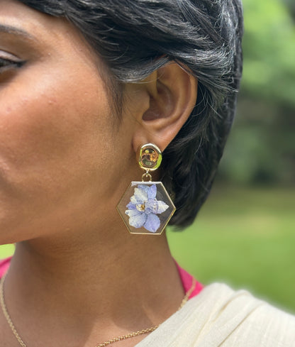 Blossom Real Flower Jewellery Set