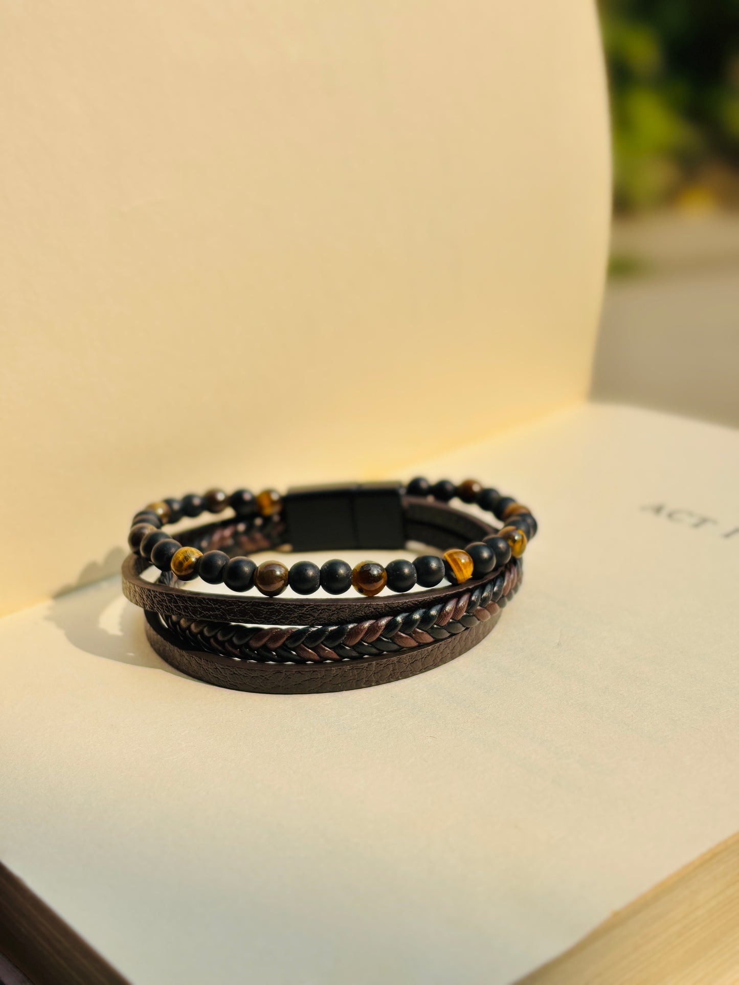 Layered Leather Bracelet