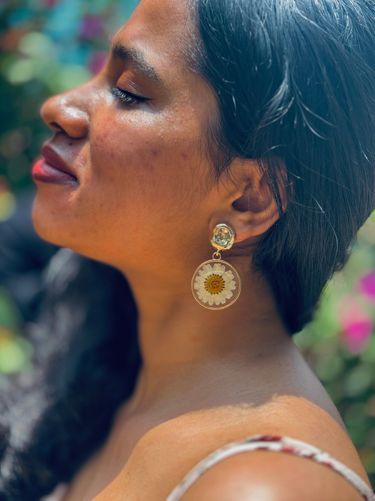 Daisy Flower Stud Earrings